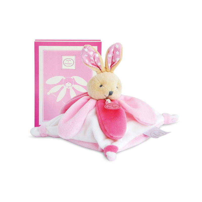  collector lapin plat carré rose blanc étoile 